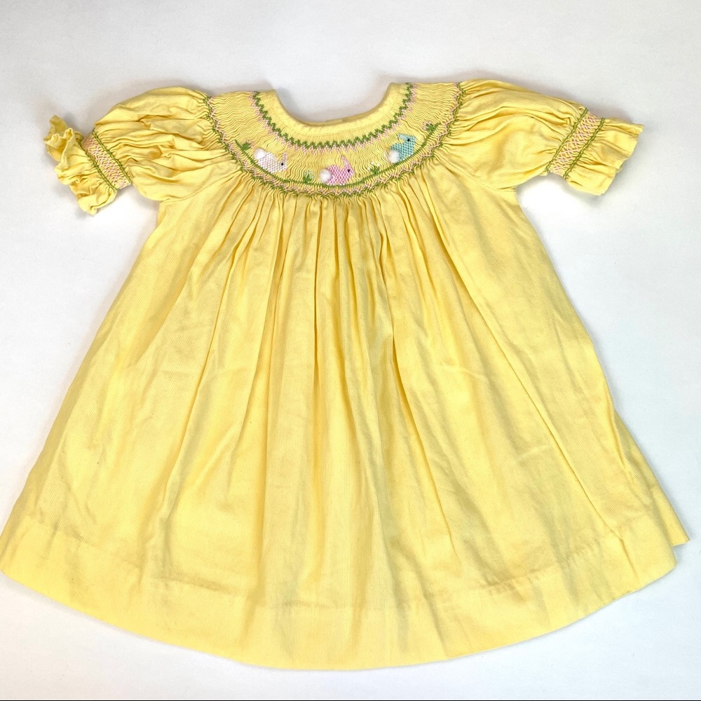 Carouselwear Sz 9M Bunny Smocked Dress